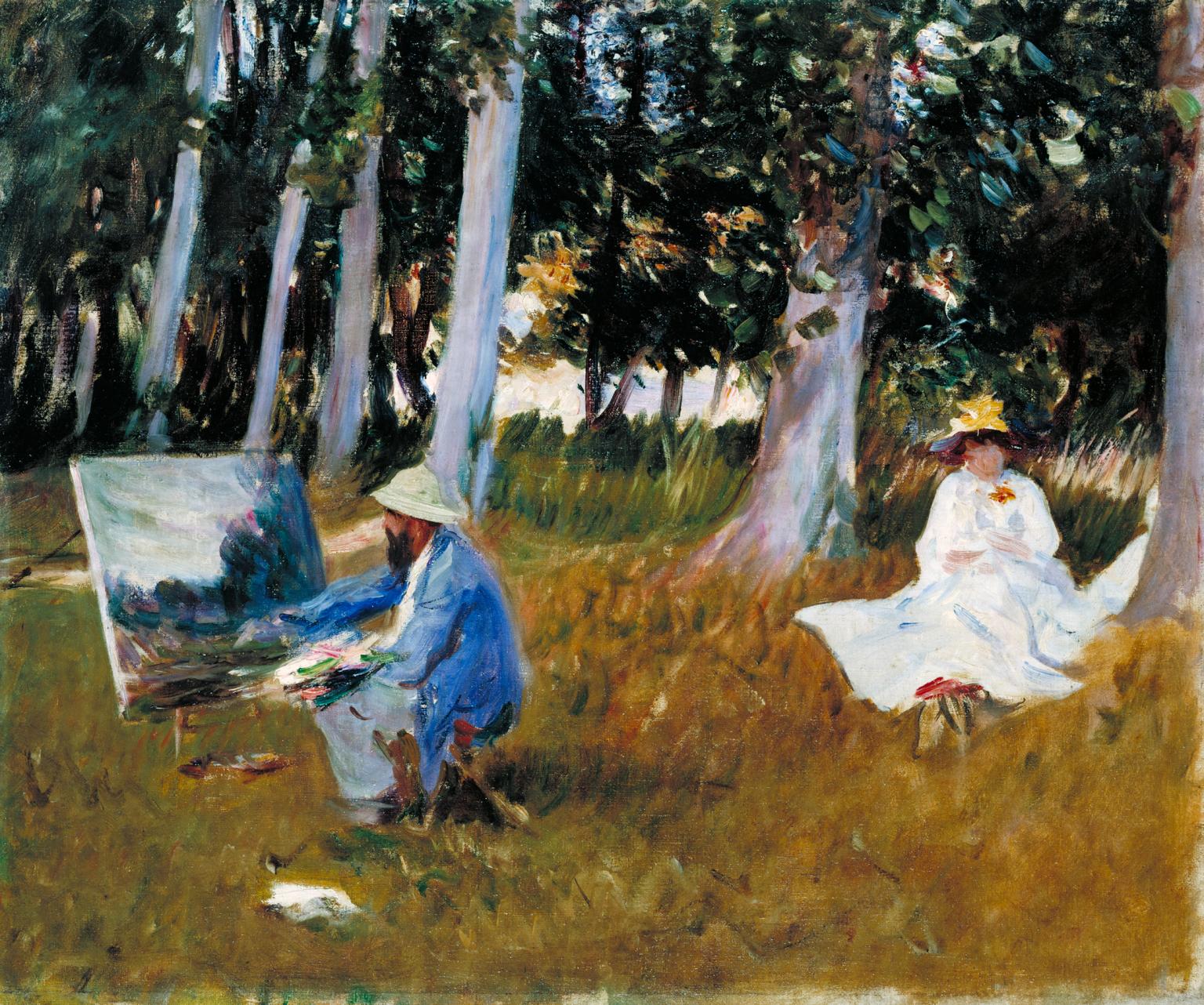 1536x1282 Claude Monet Painting By The Edge Of A Wood', John Singer Sargent - Monet Painting