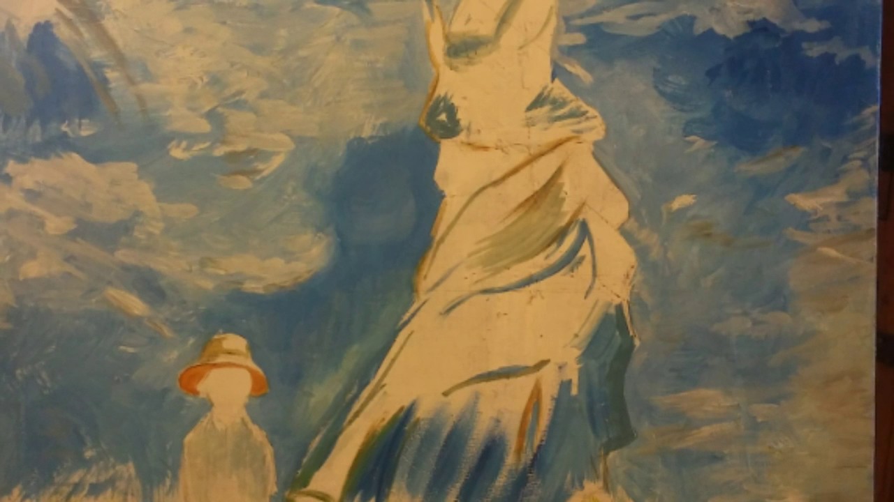 1280x720 How To Paint As Monet. Woman With A Parasol - Monet Painting Woman With Parasol