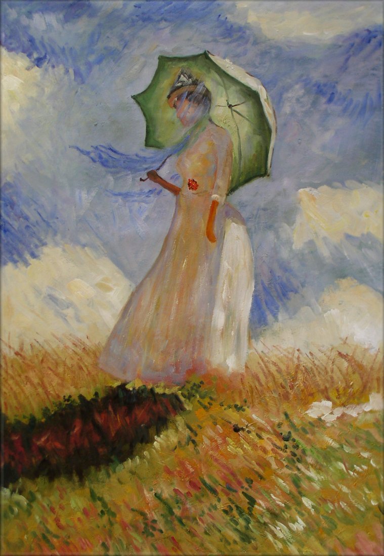 759x1100 Monet Woman With A Parasol - Monet Painting Woman With Parasol