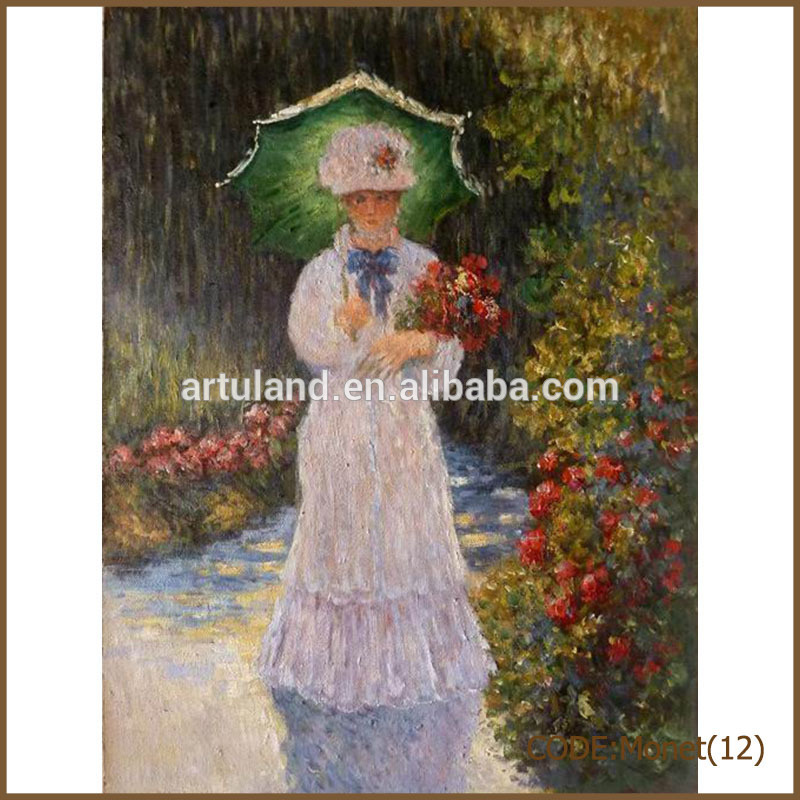 800x800 Wholesale Reproduction Antiques Monet Oil Painting Of Hat Woman - Monet Painting Woman With Parasol