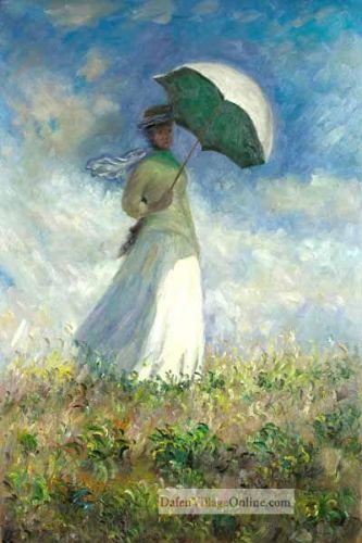 333x500 Woman With A Parasol (Facing Left) By Claude Monet.jpg Oil - Monet Painting Woman With Parasol