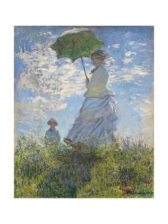 338x450 Woman With A Parasol - Monet Painting Woman With Parasol