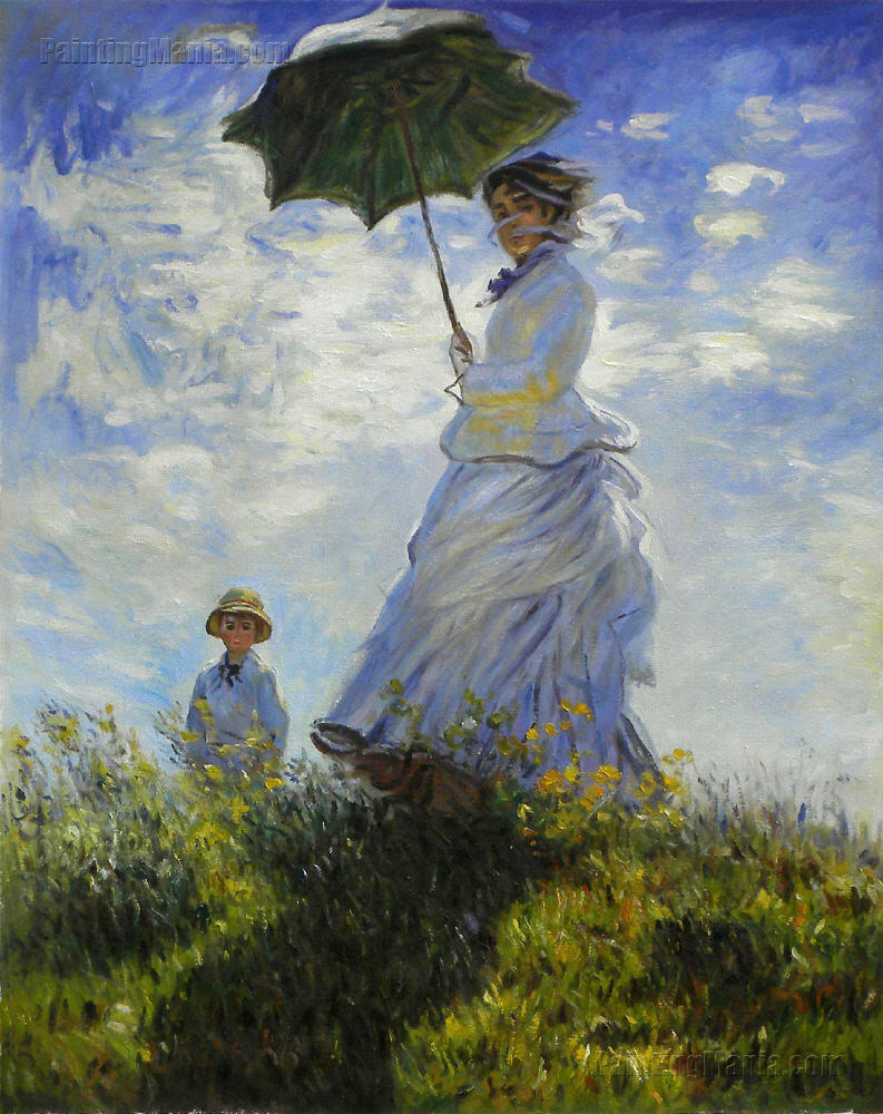 793x1000 Woman With A Parasol - Monet Painting Woman With Parasol