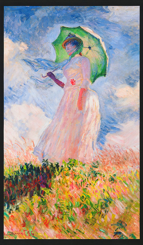 500x854 Equilter Claude Monet - Monet Painting Woman With Parasol