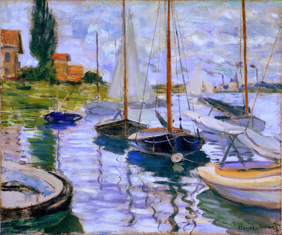 monet sailboats painting