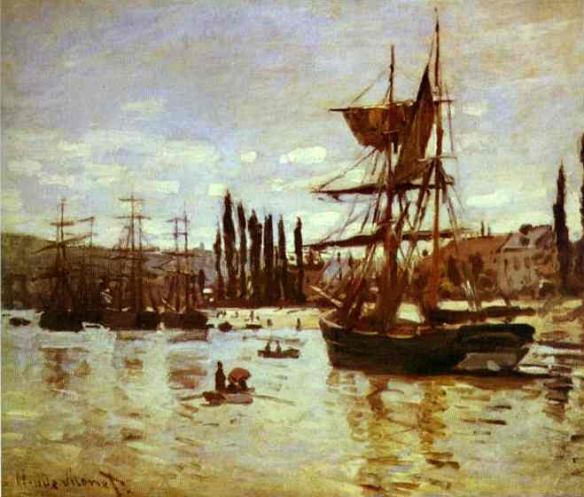 659x560 Ships - Monet Ship Painting