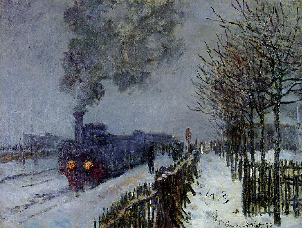 1053x794 Fileclaude Monet - Monet Train Painting