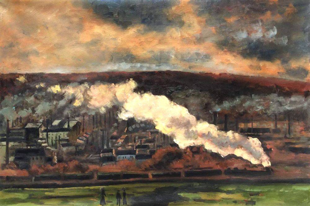 1000x666 The Train - Monet Train Painting