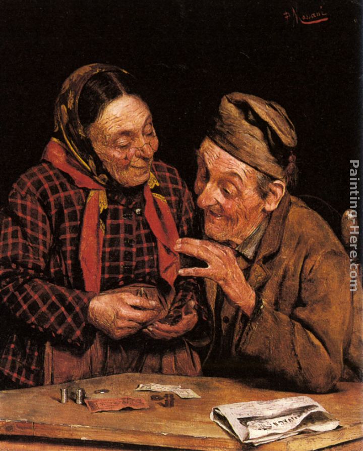 720x893 Pompeo Massani The Money Counter Painting Anysize 50% Off - Money Painting