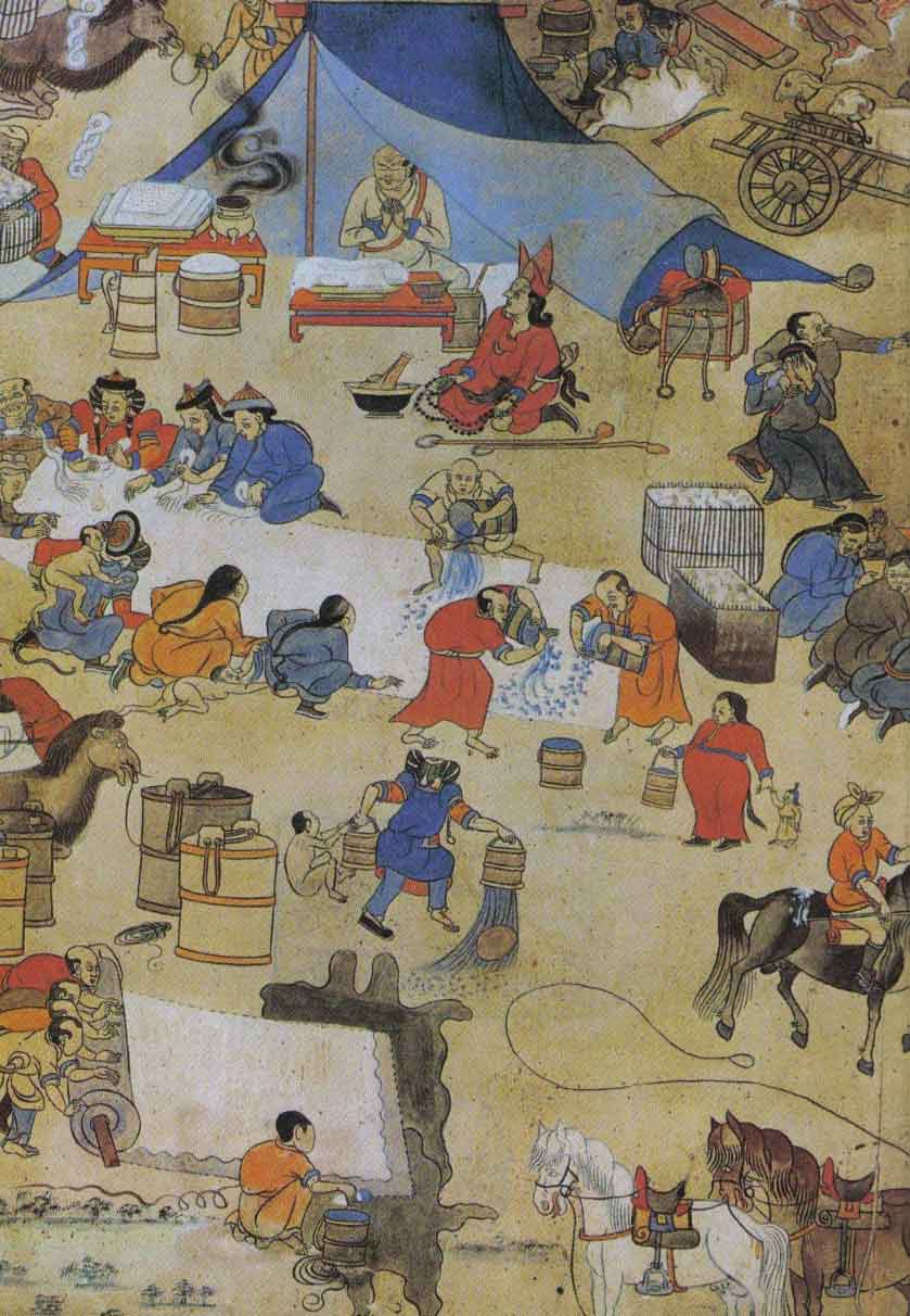 839x1212 Mongolian Traditional Painting - Mongolian Painting