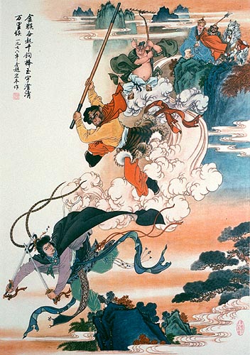 352x500 From Monkey King To Buddha Change Is Never Easy For The Powerful - Monkey King Painting
