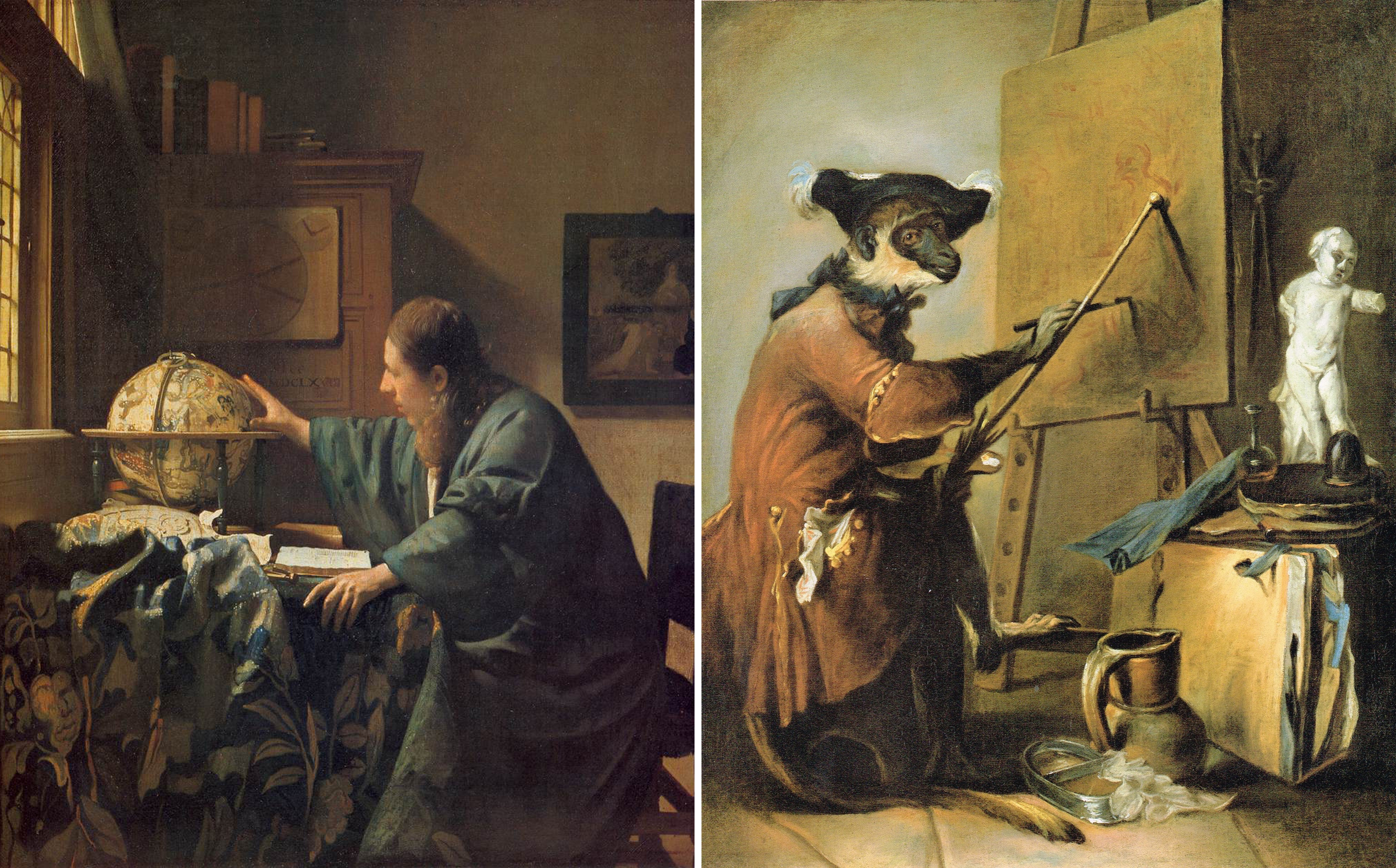 4020x2500 The Louvre's Spin On Art History The Japan Times - Monkey Painting Artist