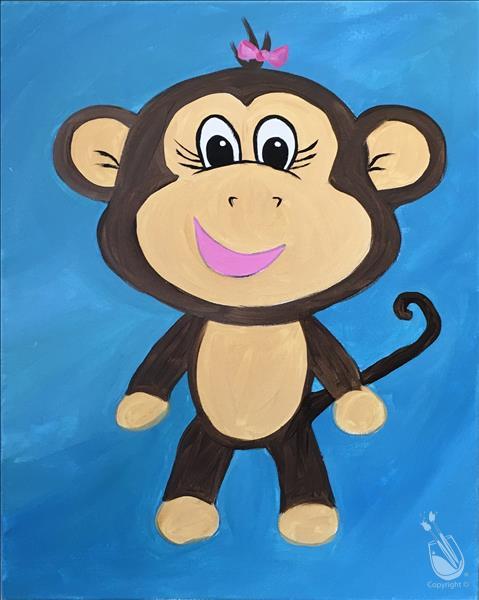 479x600 Kids Paint No Monkey Business 6yo - Monkey Painting For Kids