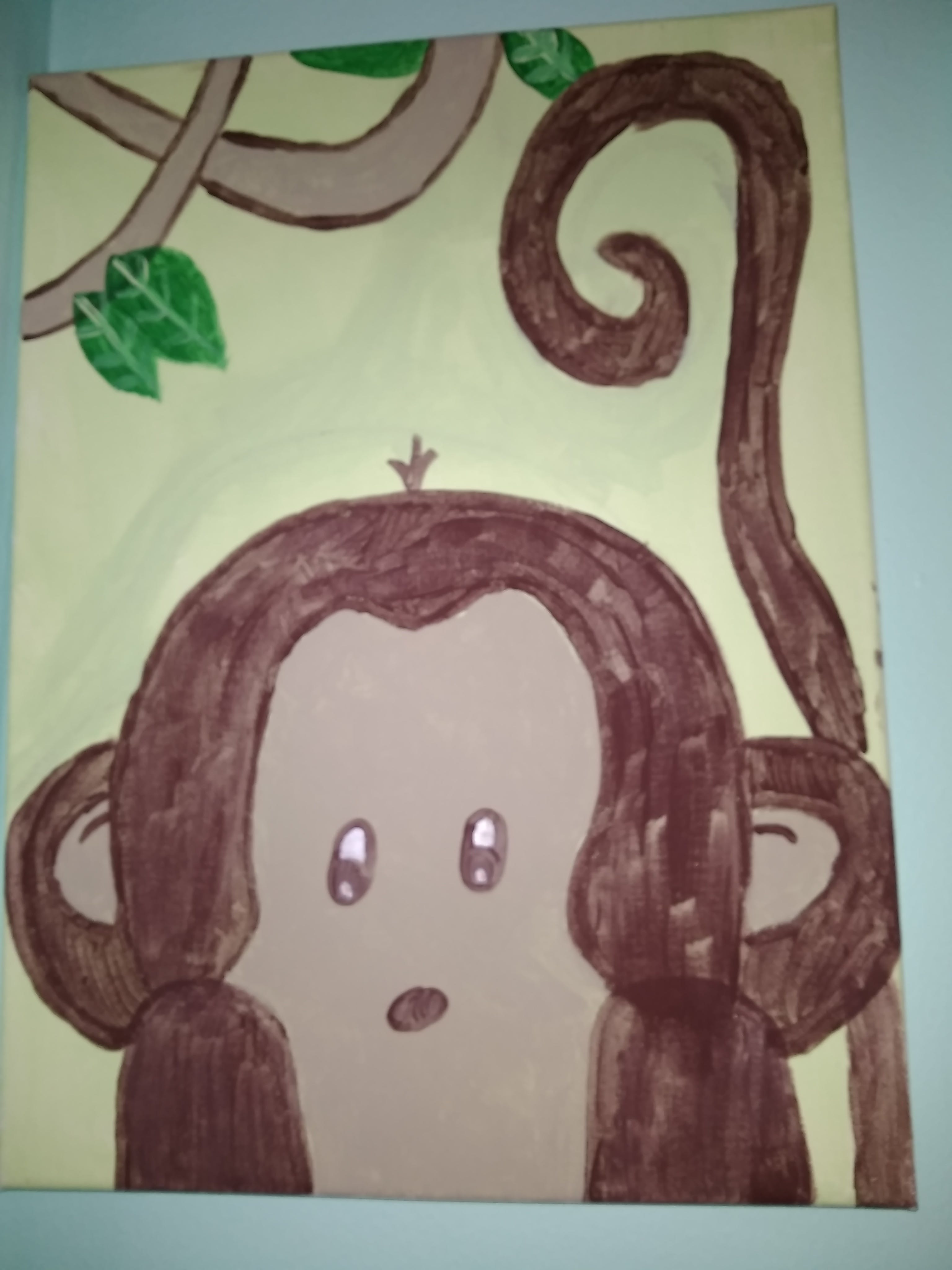 3072x4096 Monkey Kids Painting - Monkey Painting For Kids