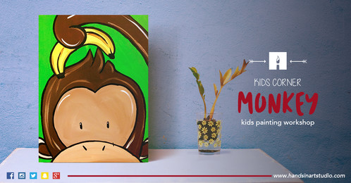 498x260 Walk In Kids Painting - Monkey Painting For Kids