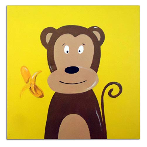 502x500 Monkey Painting Canvas Kids Art Nursery Decor Amazon.co.uk - Monkey Painting For Nursery