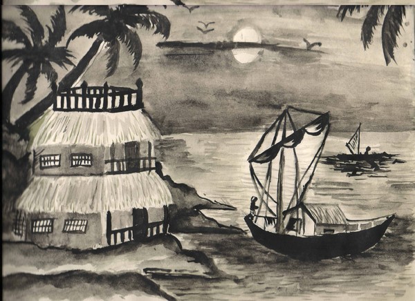 600x436 Mono Color Painting By Tanmay Singh - Mono Color Painting