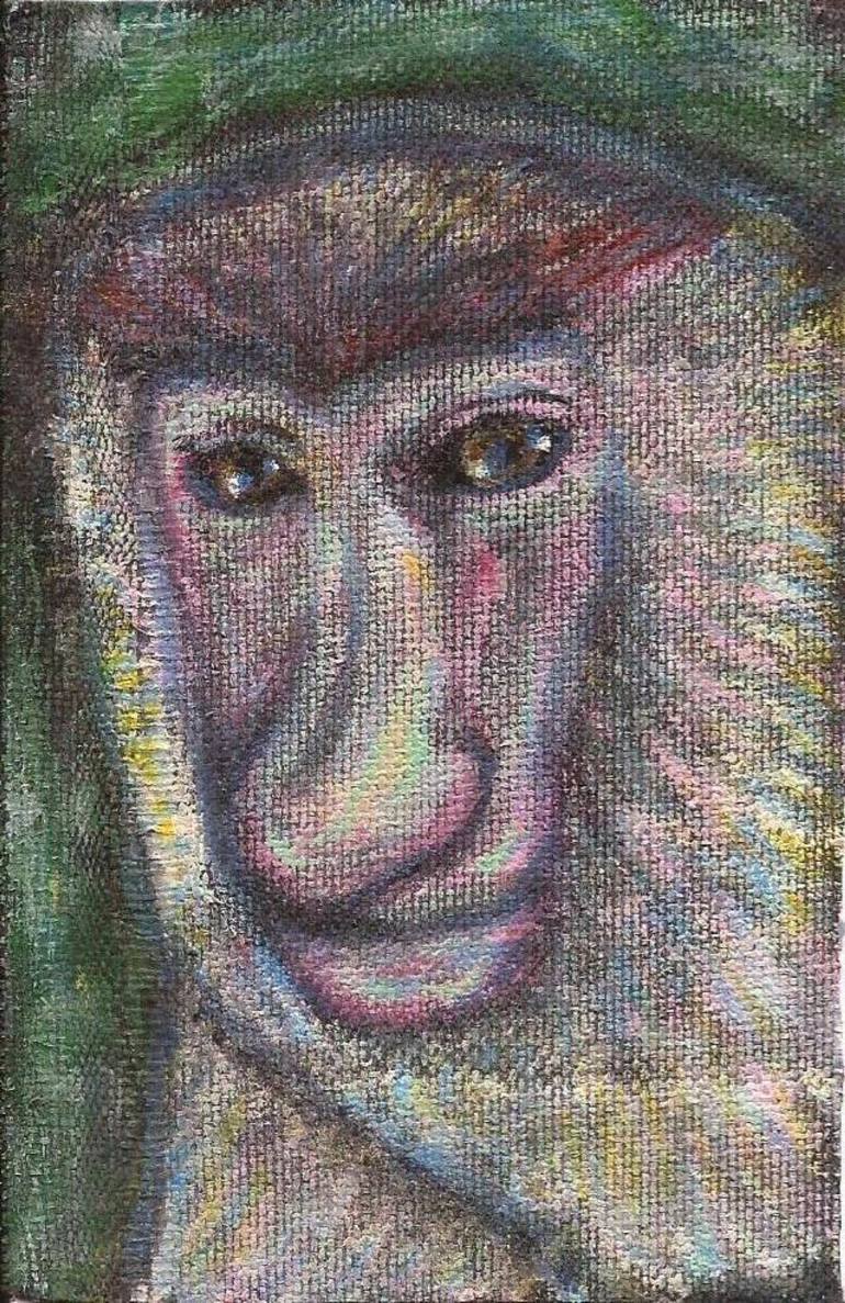 770x1187 Saatchi Art Mono Narizon Painting By Carlos Becerra - Mono Painting