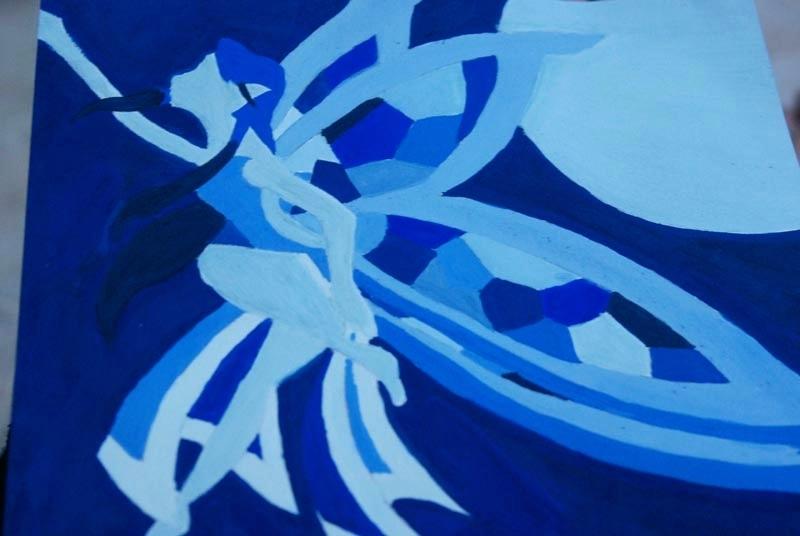 800x536 Monochromatic Art Colour Theory Monochromatic By Monochromatic - Monochromatic Abstract Painting