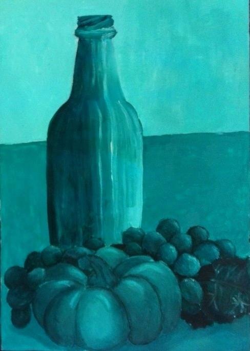 488x685 Monochromatic Art Monochromatic Painting By Monochromatic Color - Monochromatic Color Painting