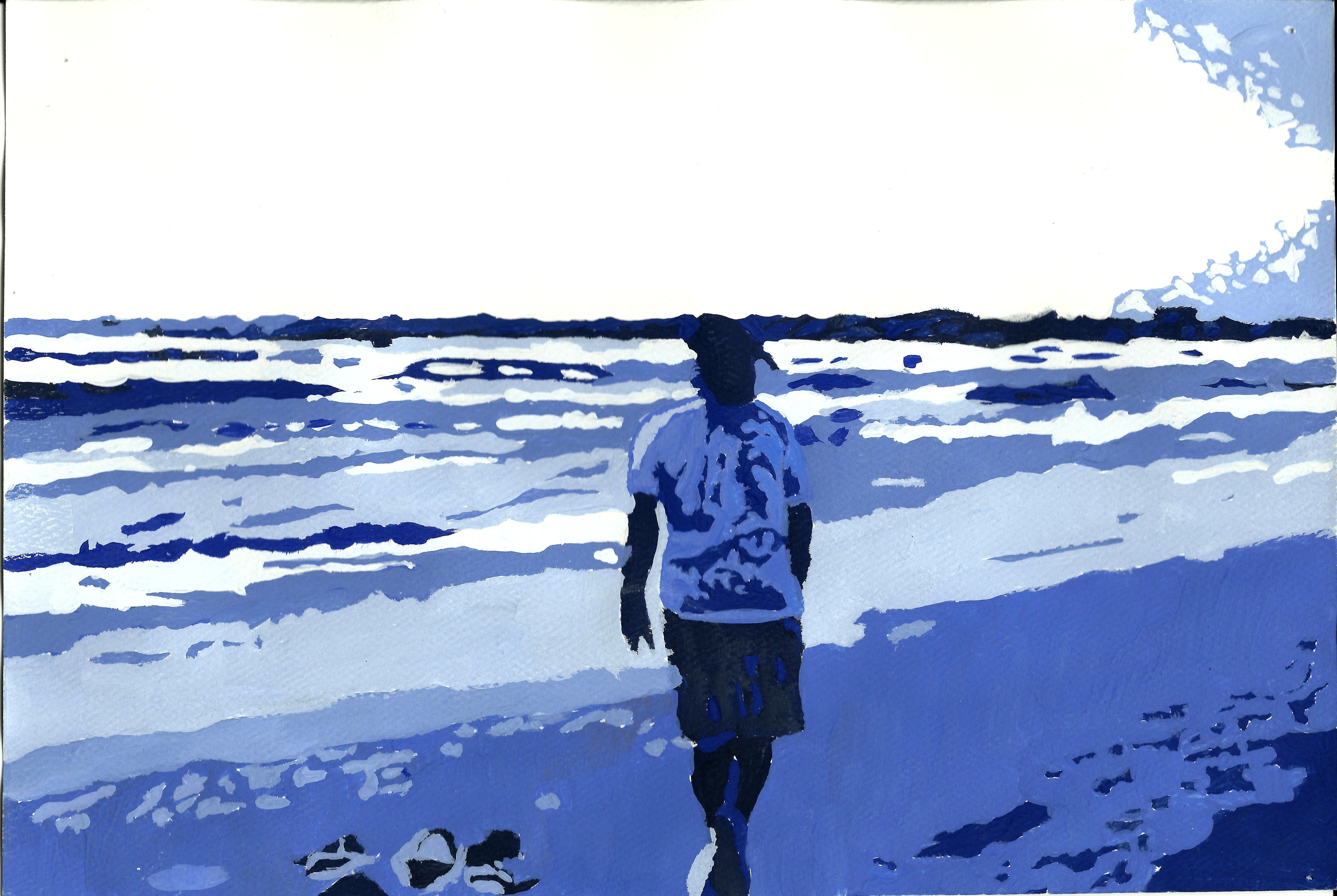 6600x4424 Monochromatic Painting (Blue) A Day - Monochromatic Color Painting