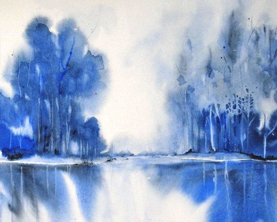 570x456 Monochromatic Landscape Paintings - Monochromatic Landscape Painting