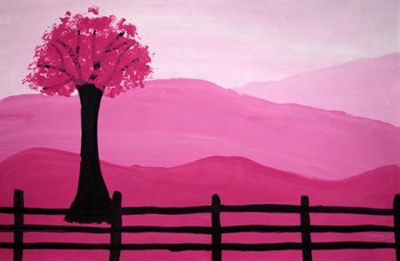 450x294 Check Out Student Artwork Posted To Artsonia From The Value - Monochromatic Landscape Painting