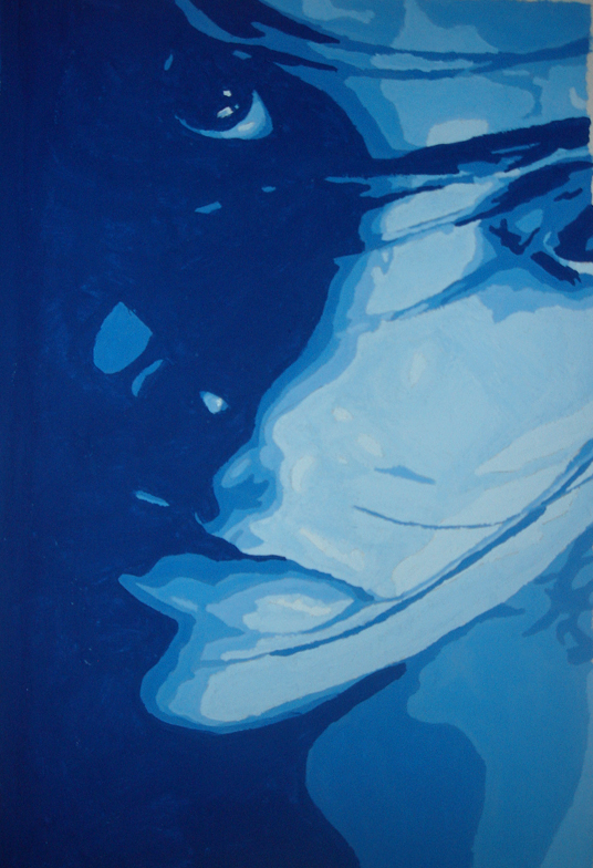 536x784 Monochromatic Painting By Lynniesparrow - Monochromatic Painting