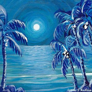 300x300 Blue Monochromatic Paintings - Monochromatic Painting Blue