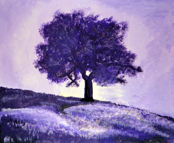 570x469 Items Similar To Monochromatic Tree 14 X 17 On Etsy - Monochromatic Tree Painting