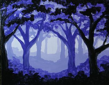 350x273 Teacherpages The Wesley School Visual Arts, Yearbook Ms - Monochromatic Tree Painting