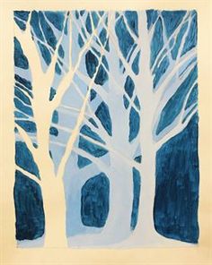 236x296 Artsonia Art Gallery - Monochromatic Tree Painting