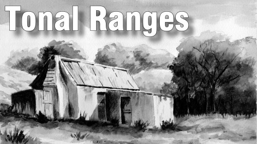 500x281 Monochrome Landscape Painting - Monochrome Landscape Painting