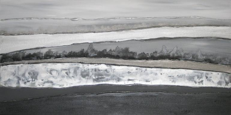 770x385 Saatchi Art Monochrome Landscape Painting By Sharon Deegan - Monochrome Landscape Painting