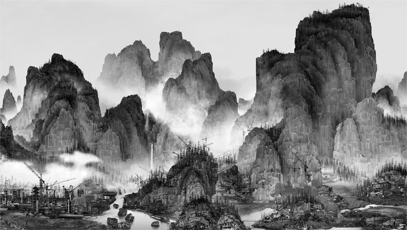 800x452 Artist Uses Modern Techniques To Preserve A Traditional Chinese - Monochrome Landscape Painting