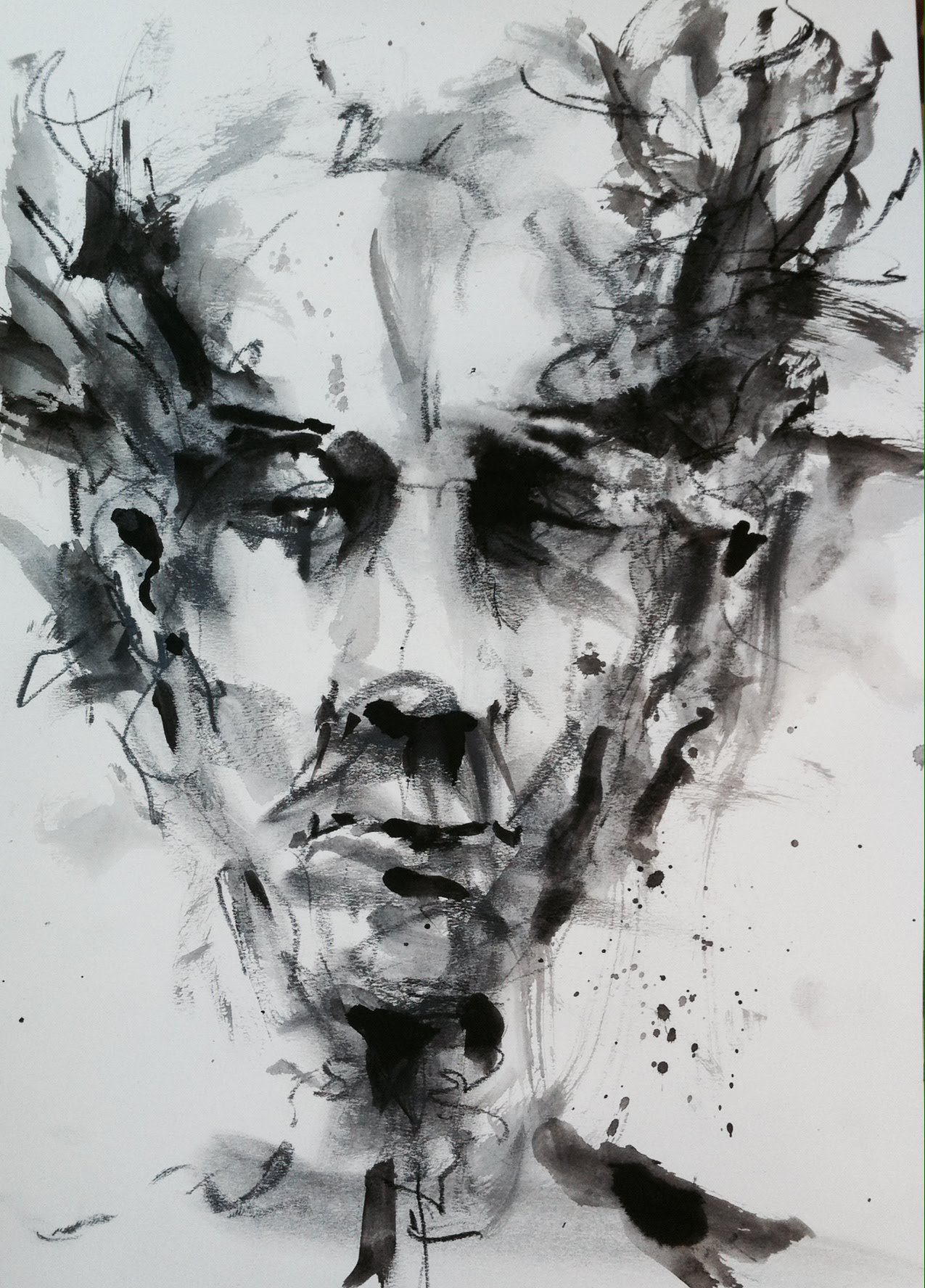 1275x1776 Monochrome Speed Painting - Monochrome Painting