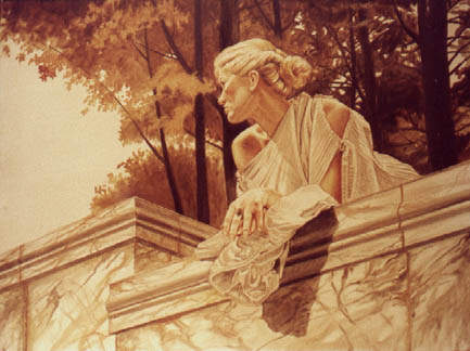 433x324 Sanders Studios Marble Walls Demonstration - Monochrome Painting