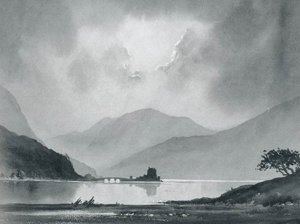 600x449 Watercolour Monochrome Painting Bellamy's Bivouac - Monochrome Painting