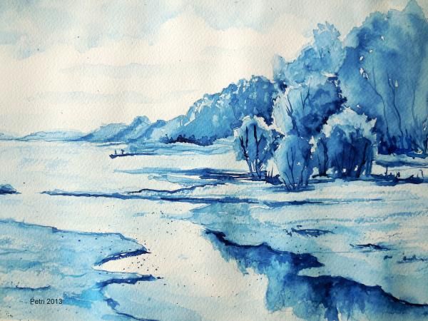 600x450 Monochrome Watercolour - Monochrome Watercolor Painting