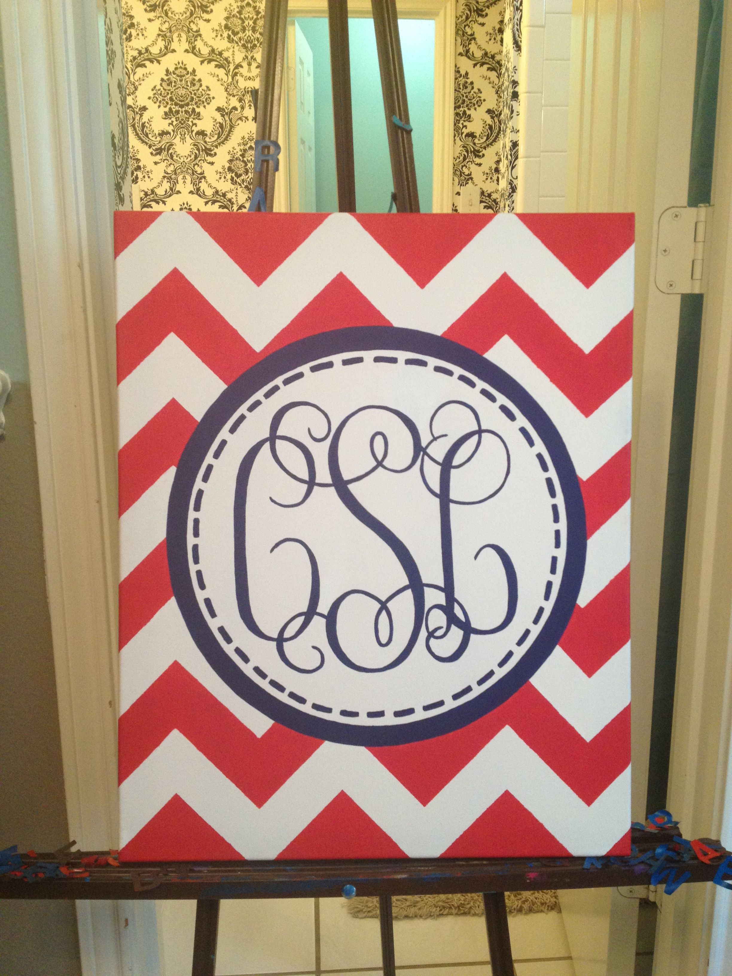 2448x3264 Hand Painted Monogram Canvas Crafty. Painted - Monogram Painting