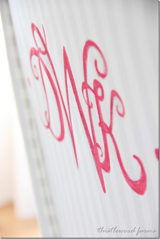 538x804 How To Paint A Monogram - Monogram Painting