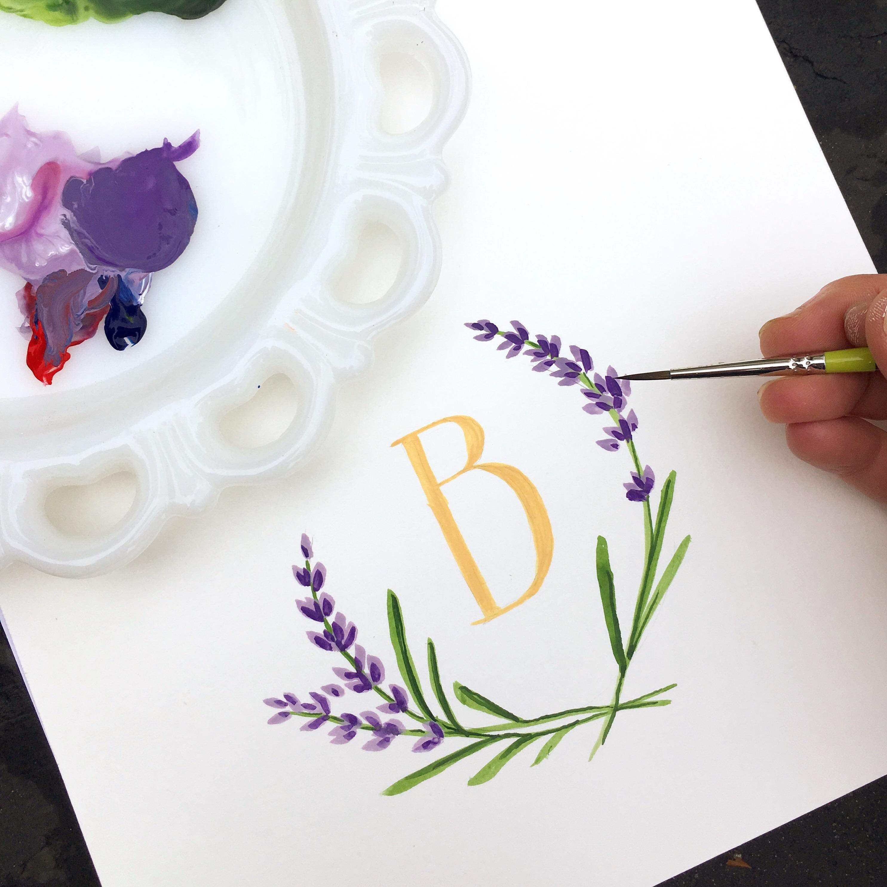 2970x2970 Lavender Faire Workshop Monogram Painting - Monogram Painting