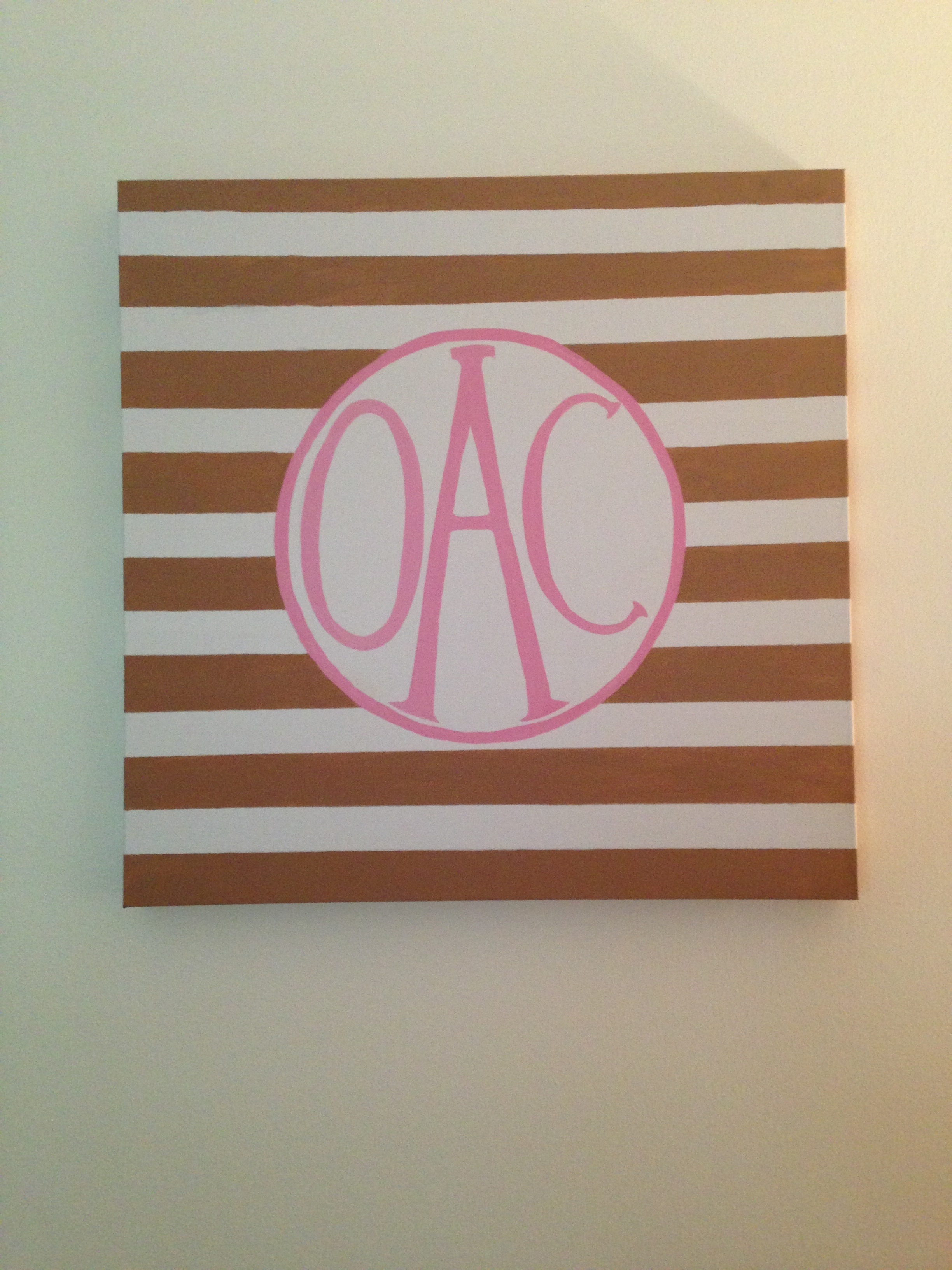 2448x3264 Monogram Canvas Tutorial - Monogram Painting