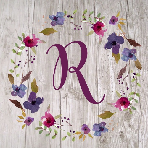500x501 Paint Craze Spring Wreath Barnboard Inspired Monogram Canvas - Monogram Painting