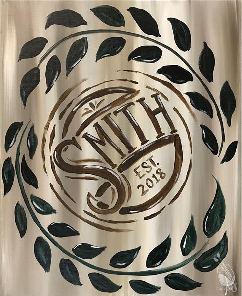 490x600 Personalized Hipster Monogram Public - Monogram Painting