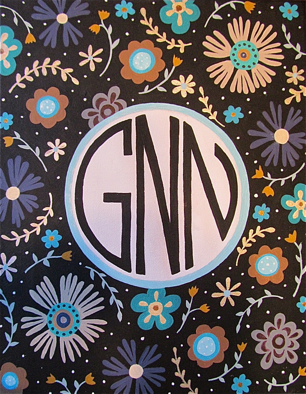 1176x1513 Julie Monogram Painting 2014 - Monogram Painting