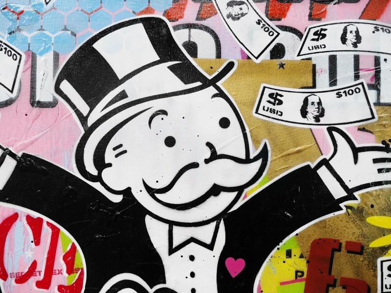 800x600 Be Inspired! Urban Pop Art Monopoly Man - Monopoly Man Painting