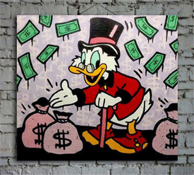 400x362 Alec Monopoly Hand Painted Portrait Oil Painting On Canvas No - Monopoly Painting