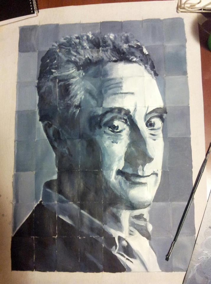 715x960 Monotone Grid Painting By Samanthashaw - Monotone Painting