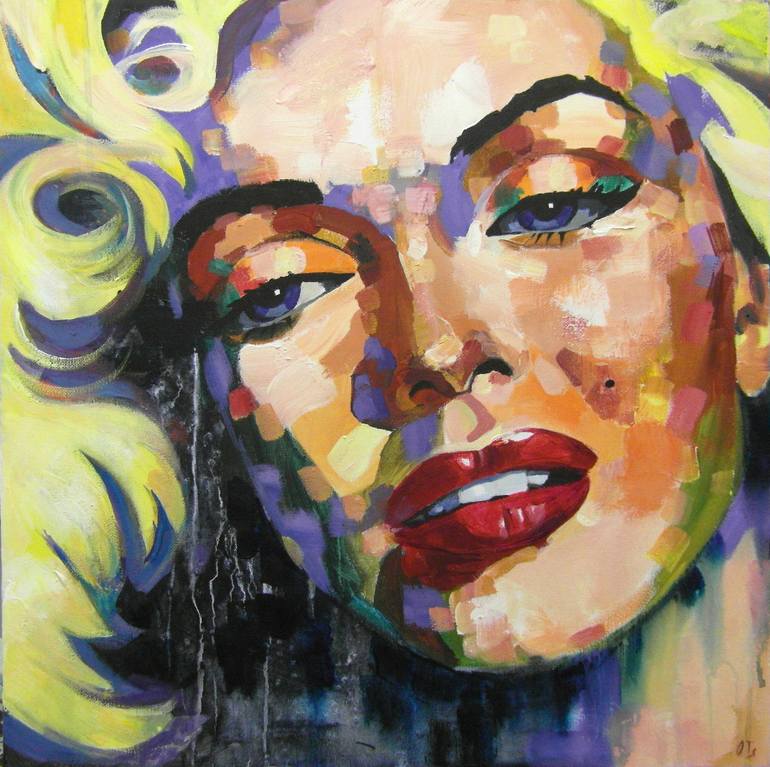 770x767 Saatchi Art Marilyn Monroe Painting By Olga Lomax - Monroe Painting